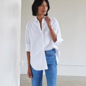 AYR The Deep End, White Oxford, Size L, Like New